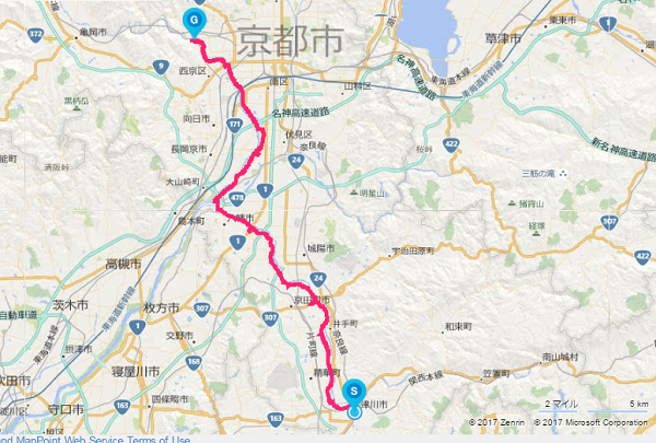 京都自転車道 地図