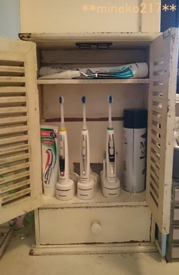 電動歯ブラシ置き場2