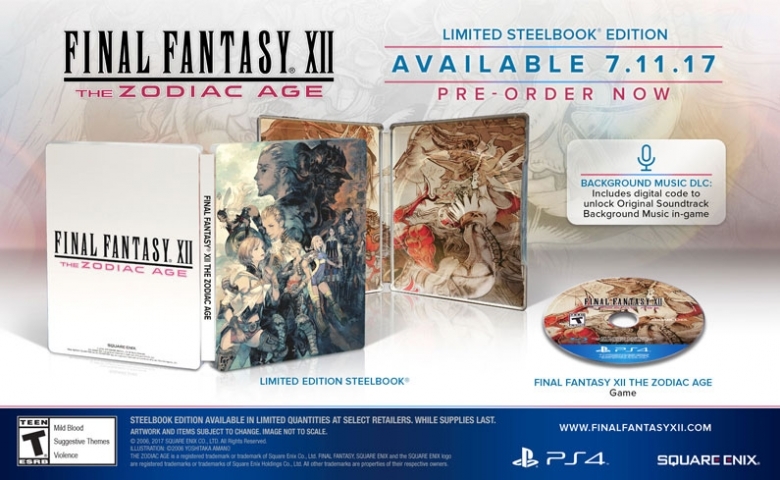 Final Fantasy XII The Zodiac Age Limited Steelbook Edition スチールブック