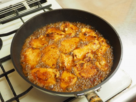 鶏むね肉の生姜焼き45