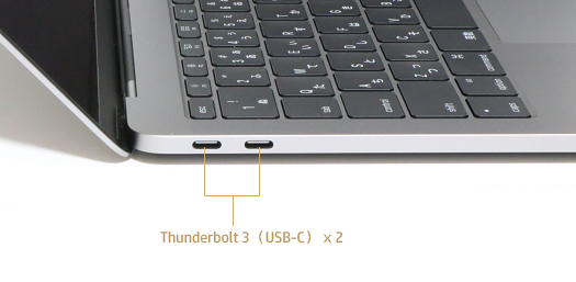 MacBook Pro_左側面インターフェース