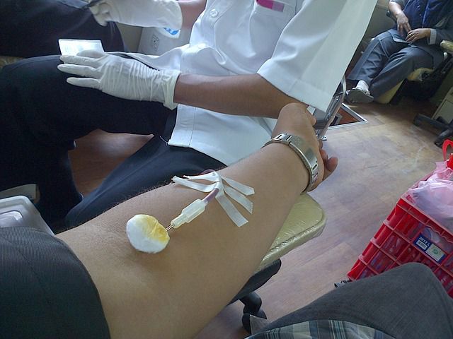 献血の 模様